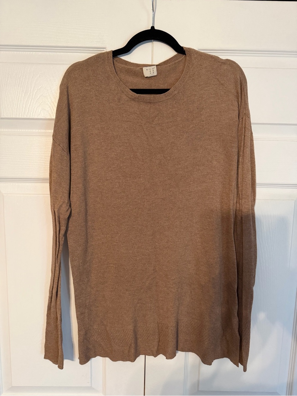 a new day Camel Crewneck Sweater